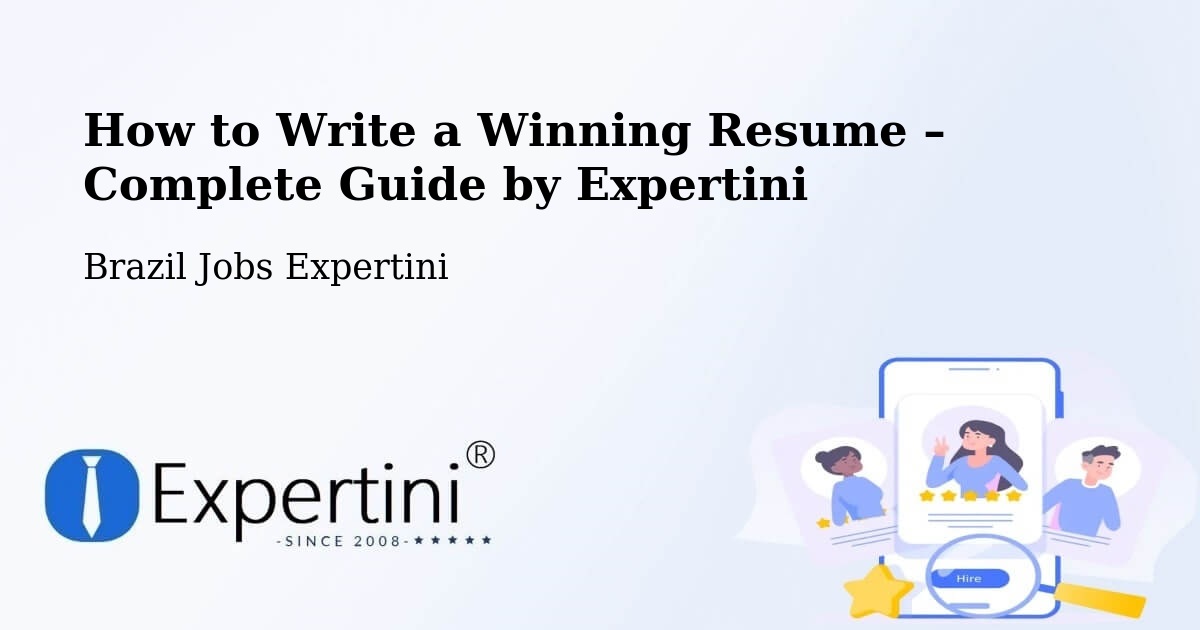 Resume Writing Guide for Job Seekers – Pitimbu - Pitimbu, Brazil Jobs Expertini